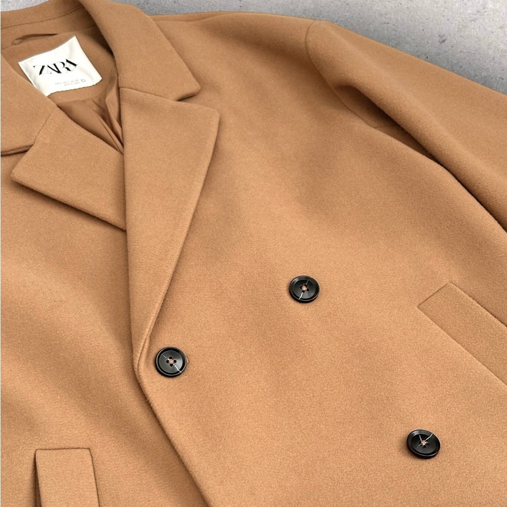 Zara Double Breasted Long Coat - Picture 6 of 6